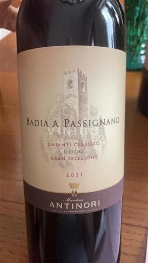 Toscana Chianti Classico Antinori Badia A Passignano Gran Selezione 2021