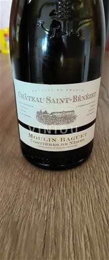 Rhône-dalen Costières-de-nîmes Château Saint-Bénézet Moulin Baguet Ikke årgangsbestemt