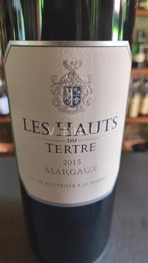 Burdeos Margaux Château Tertre Les Hauts du Tertre 2015