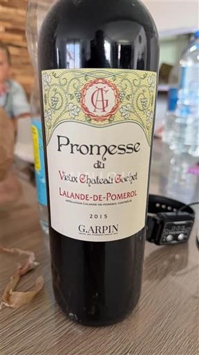 Burdeos Lalande-de-Pomerol Château Vieux Cachet Promesse 2015