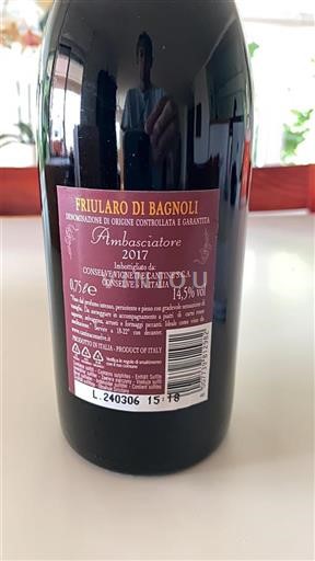 Veneto Not Specified Conselve Vigneti e Cantine S.C.A Ambasciatore 2017