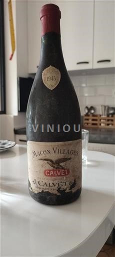 Vin Blanc sec J. Calvet & Cie 1945 France Bourgogne Mâcon et mâcon-villages AOC