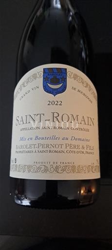 Burgundy Saint-Romain Barolet-Pernot Père & Fils 2022