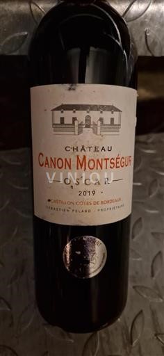 Bordeaux Castillon Côtes de Bordeaux Château Canon Montségur Oscar 2019