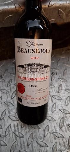 Bordeaux Puisseguin-saint-émilion Château Beauséjour 2019