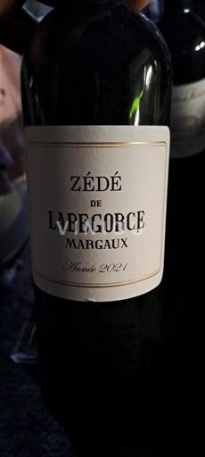 Bordeaux Margaux Château Labegorce Zédé de Labegorce 2021