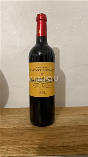 Bordeaux Pessac-Léognan Château Lafont Menaut 2017