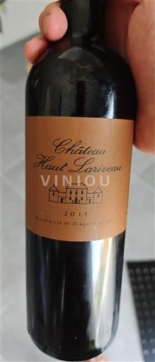 Bordéus Bordeaux Superior Château Haut Lariveau 2015