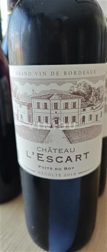Bordéus Não especificado Château L'Escart Puits du Roy 2018