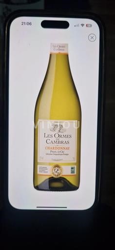 Languedoc-Roussillon Pays d'Oc Les Ormes de Cambras Chardonnay Non-Vintage