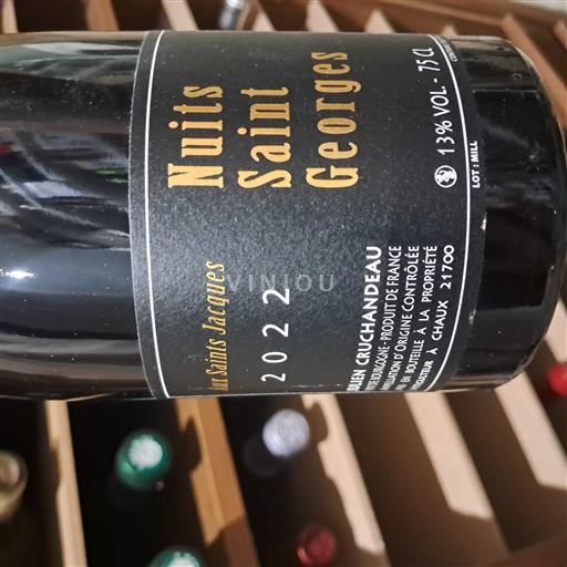 Bourgogne Nuits-Saint-Georges Julien Cruchandeau Aux Saints Jacques 2022