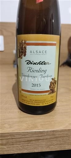 Alsazia Dischler Riesling Vendanges Tardives 2015