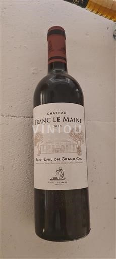 Bordeaux Saint-Émilion Grand Cru Grand Cru Château Franc le Maine 2015