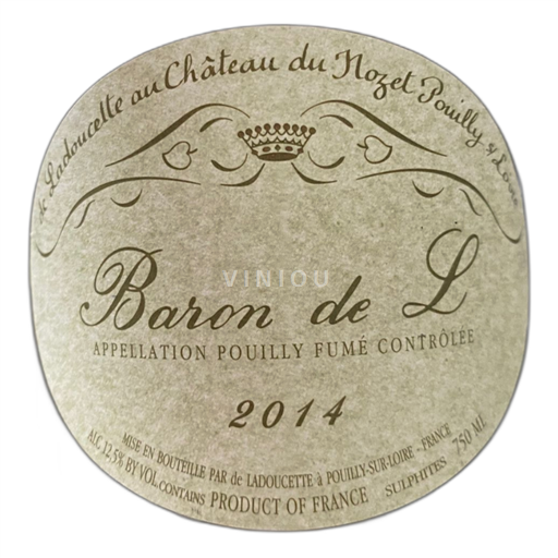 Dolina Loare Pouilly-fumé Baron de Ladoucette 2014