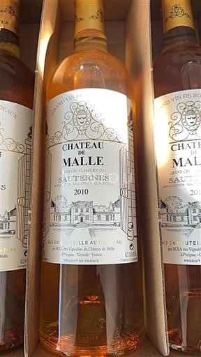 Bordeaux Sauternes Grand Cru Château Malle 2010