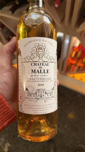 Bordeaux Sauternes Grand Cru Château Malle 2010