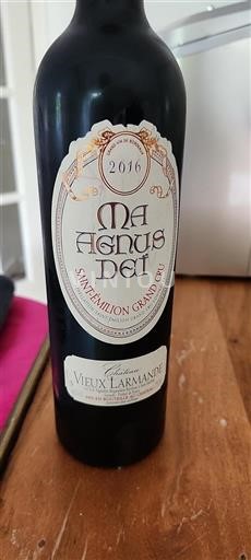 Burdeos Saint-Émilion Gran Cru Grand Cru Château Vieux Larmande Ma Agnus Dei 2016