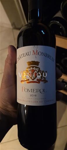 Bordéus Pomerol Château Monbrun 2016