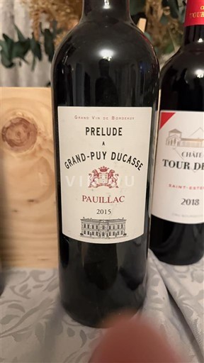 Bordeaux Pauillac Grand-Puy Ducasse Prélude à Grand-Puy Ducasse 2015