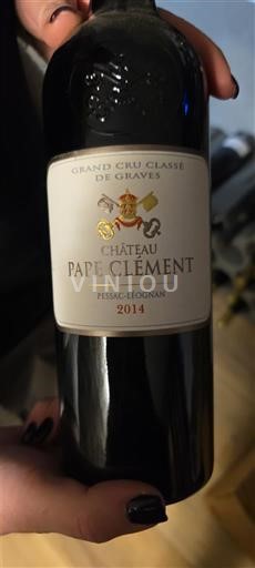 Bordeaux Pessac-Léognan Grand Cru Château Pape Clément 2014