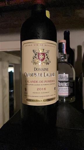 Burdeos Lalande-de-Pomerol Champs de Lalande 2016