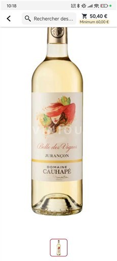 Tây Nam Jurançon Domaine Cauhapé Belle des Vignes 2021