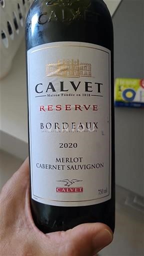 Bordeaux Calvet Réserve 2020