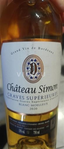 Bordéus Graves Supérieures Château Simon 2020