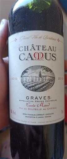 Burdeos Graves Château Camus Maud 2010