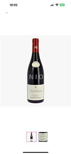 Bourgogne Vosne-Romanée André Goichot 2022