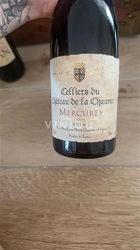 Burgundi Mercurey Château La Chaume 2016