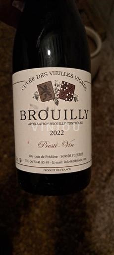 Beaujolais Brouilly Presti-Vin des Vieilles Vignes 2022