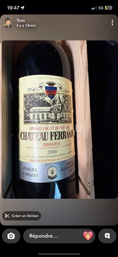 Bordéus Graves Château Ferrande 2000