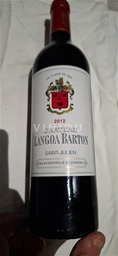 Bordeaux Saint-Julien Grand Cru Château Langoa Barton 2012