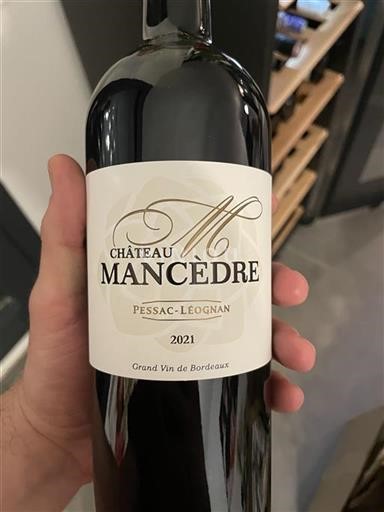 Bordéus Pessac-Léognan Château Mancèdre 2021