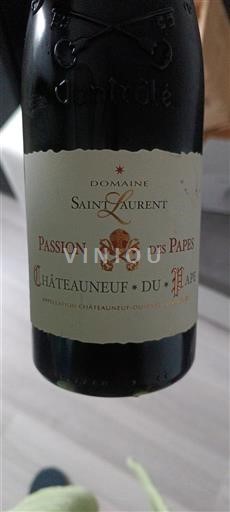 Valle del Rodano Châteauneuf-du-Pape Domaine Saint Laurent Passion des Papes 2021