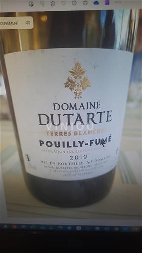 Loirevallei Pouilly-fumé Domaine Dutarte Terres Blanches 2019