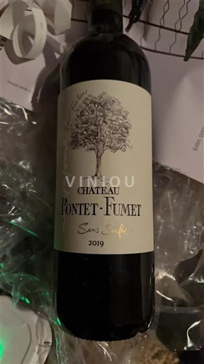 Bordeaux Saint-Émilion Château Pontet-Fumet Sans soufre 2019