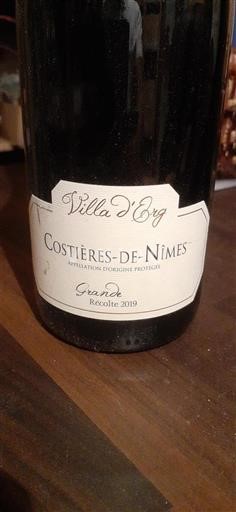 Rhônedalen Costières-de-Nîmes Villa Erg Grande Récolte 2019