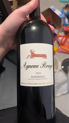 Burdeos Bordeaux Baron Philippe de Rothschild Agneau Rouge 2015