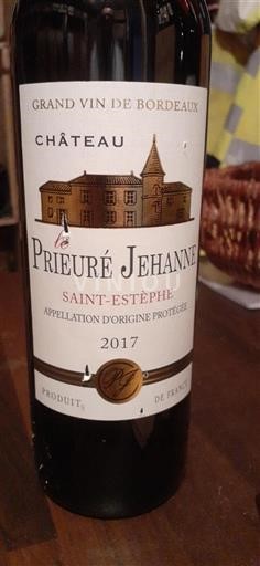 Bordeaux Saint-Estèphe Château Le Prieuré Jehanne 2017