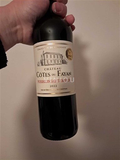 Burdeos Puisseguin-saint-émilion Château Côtes du Fayan 2022