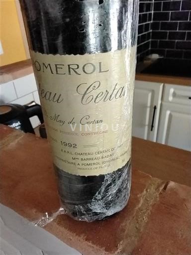 Burdeos Pomerol Château Certan May de Certan 1992