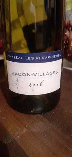 Borgoña Mâcon y Mâcon-villages Chazeau Les Renardières 2016
