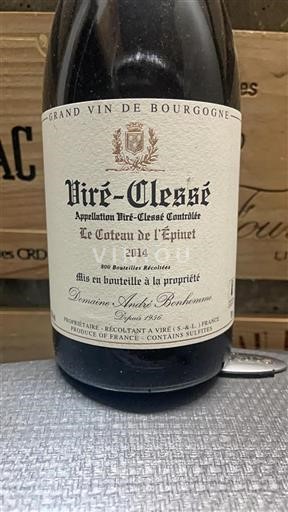 Burgundija Viré-clessé Domaine André Bonhomme Le Coteau de l'Épinet 2014