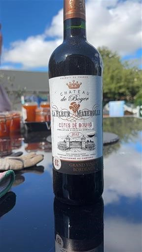 Burdeos Côtes-de-bourg Château Boyer La Fleur Mazerolle 2015