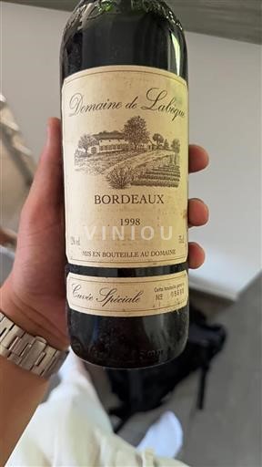 Bordeaux Domaine Labaque Spéciale 1998