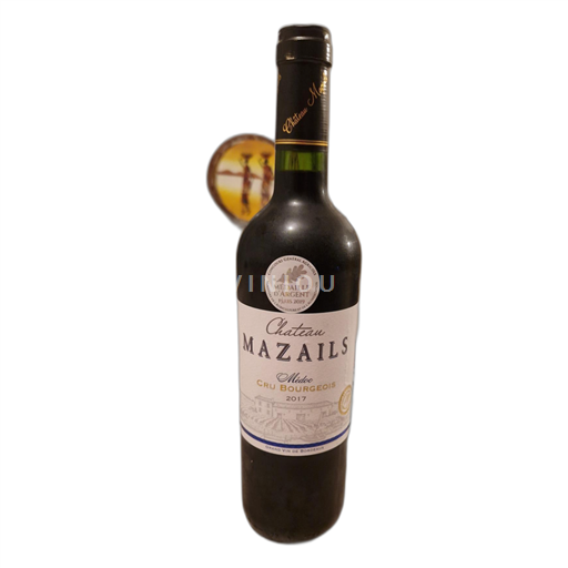 Vin Rouge sec Château Mazails 2017 France Bordeaux Médoc AOC