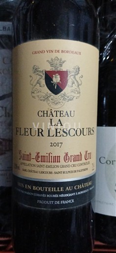 Bordeaux Saint-Émilion Grand Cru Grand Cru Château La Fleur Lescours 2017