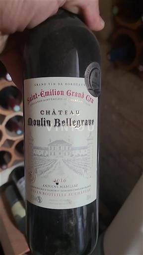 Burdeos Saint-Émilion Gran Cru Grand Cru Château Moulin Bellegrave 2016